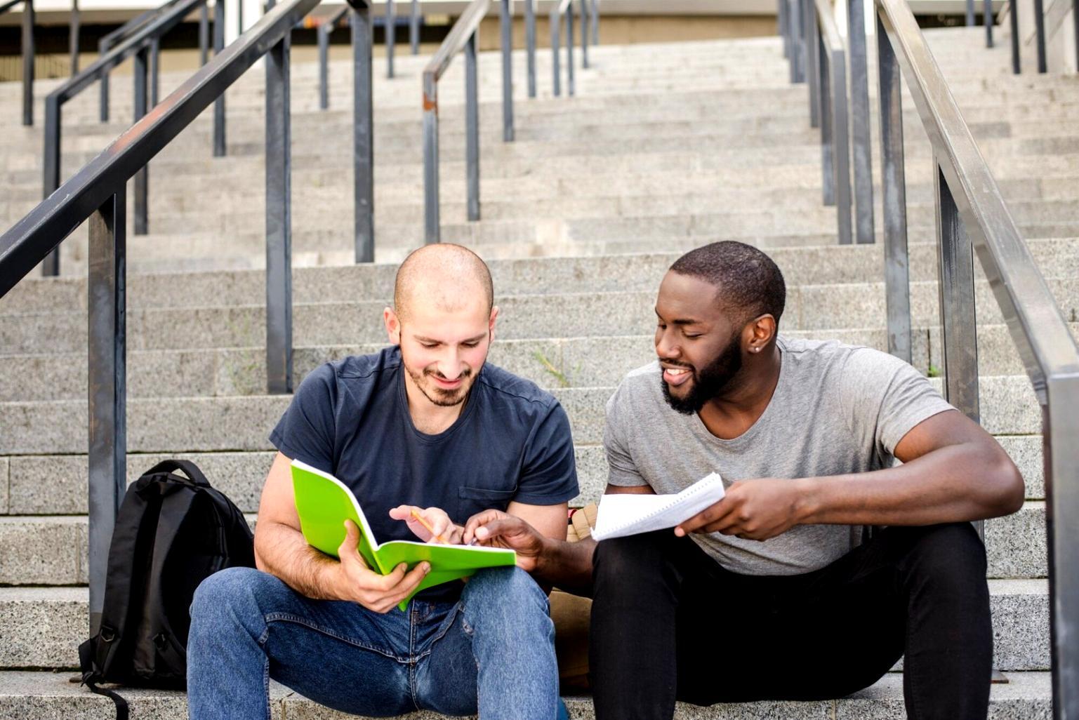 Collaborative financial planning session with detailed analysis