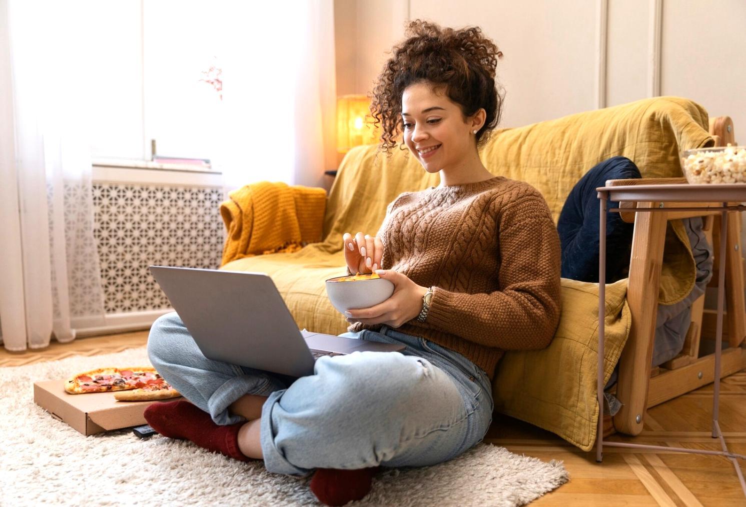 Students collaborating on financial analysis exercises in evening session